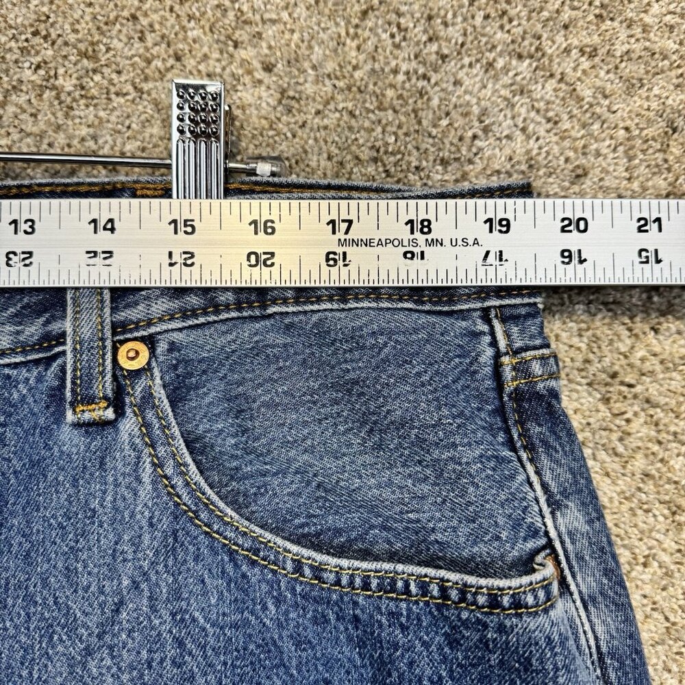 Levis Jeans Men 40x30 Blue 501 Original Fit Straight Button Fly Medium Stonewash - Picture 7 of 11